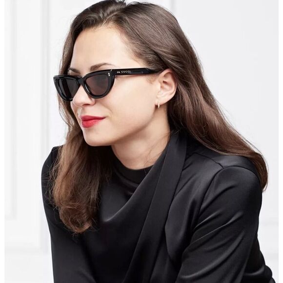 NEW Gucci Sunglasses GG1521S 001 Black Grey Women Authentic main image 8